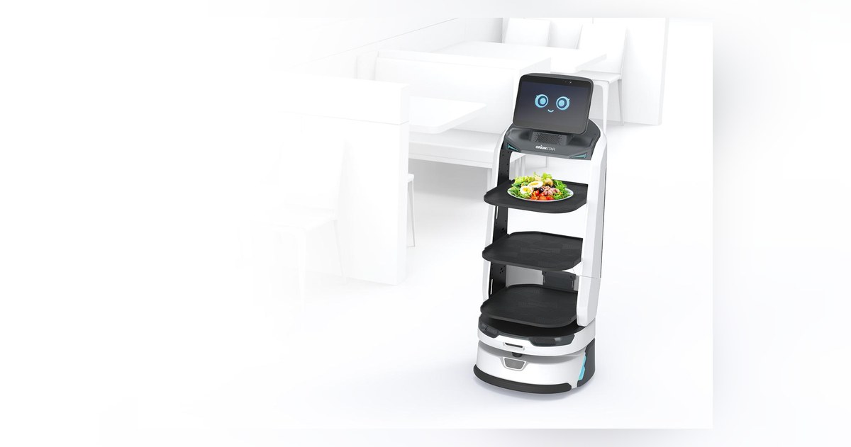 LuckiBot Pro serviert Speisen im Restaurant
