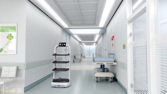 PuduBot 2 im Klinikflur