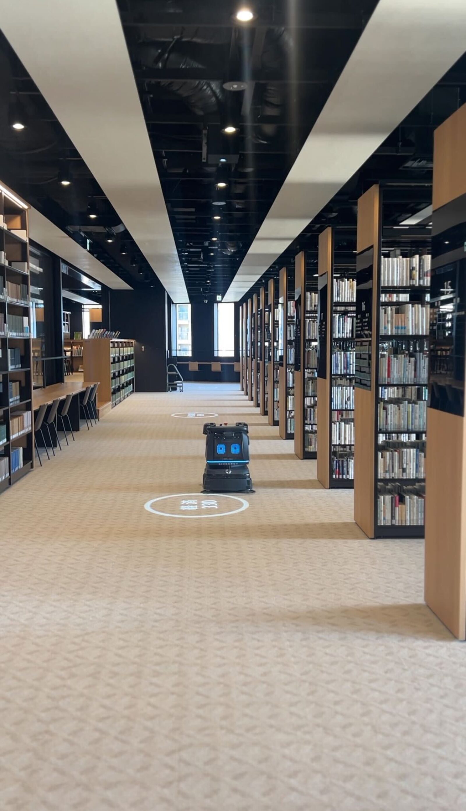 R3 Vac in einer Bibliothek